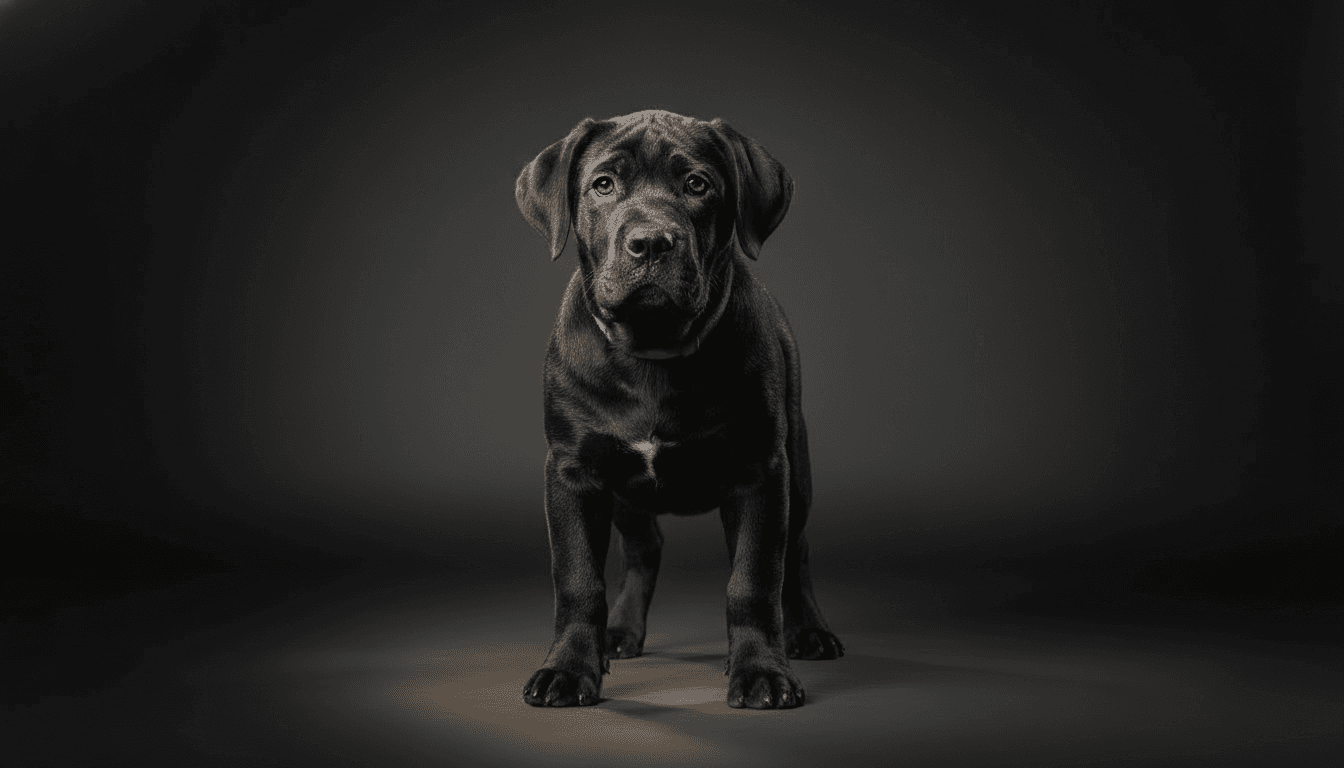 South African Black Mastiff puppy